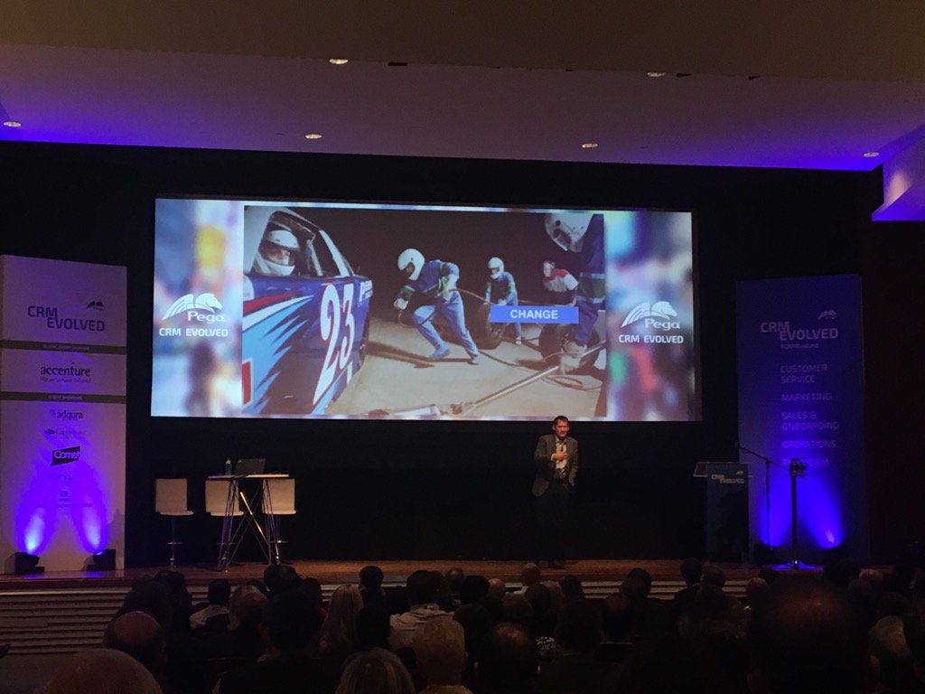 PegaBrenner's tweet photo. @donpega giving a killer presentation at #crmevolved in Atlanta! @pega https://t.co/jAF8xCGmwH