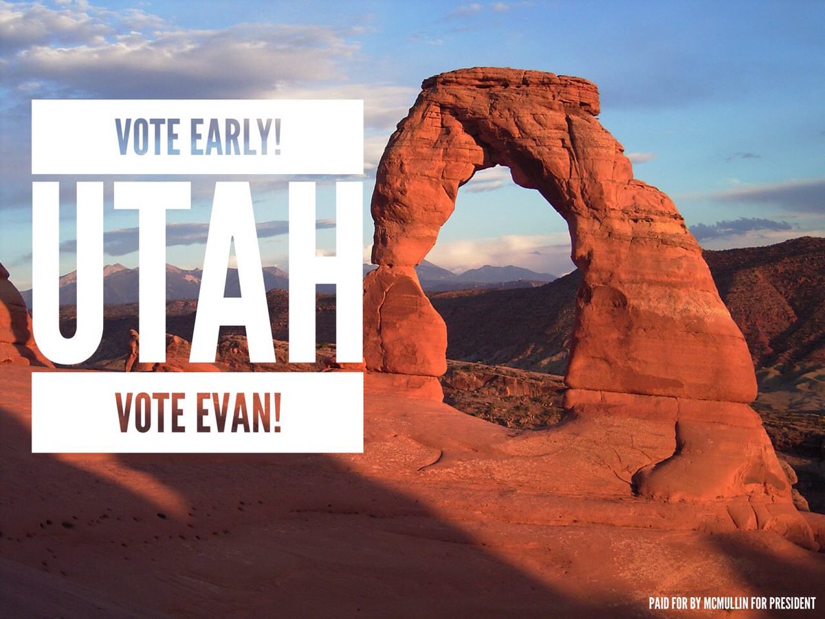 TeamMcMullin's tweet photo. Early voting has begun in #Utah! Look up your polling place here: https://t.co/ByjEco3nB7 #utpol #McMullinFinn https://t.co/PnDWRDhfIL