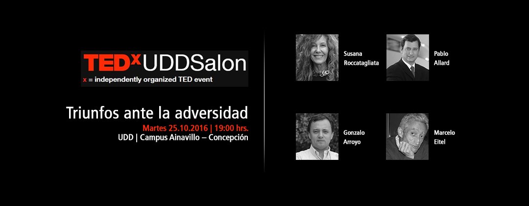 ¡Se nos están acabando! Ven a retirar las entradas para el TEDxUDD en Concepción.
Mas información en tedx.udd.cl