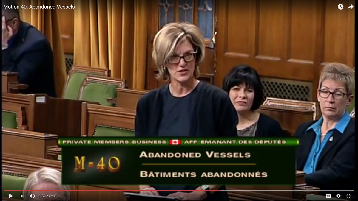 pgoldsmithjones's tweet photo. It was a pleasure to represent #WVSCSSC's waterfront communities in support of Motion 40 on #DerelictVessels. Watch: https://t.co/pYugqXZv1N https://t.co/iPWTRimfZp