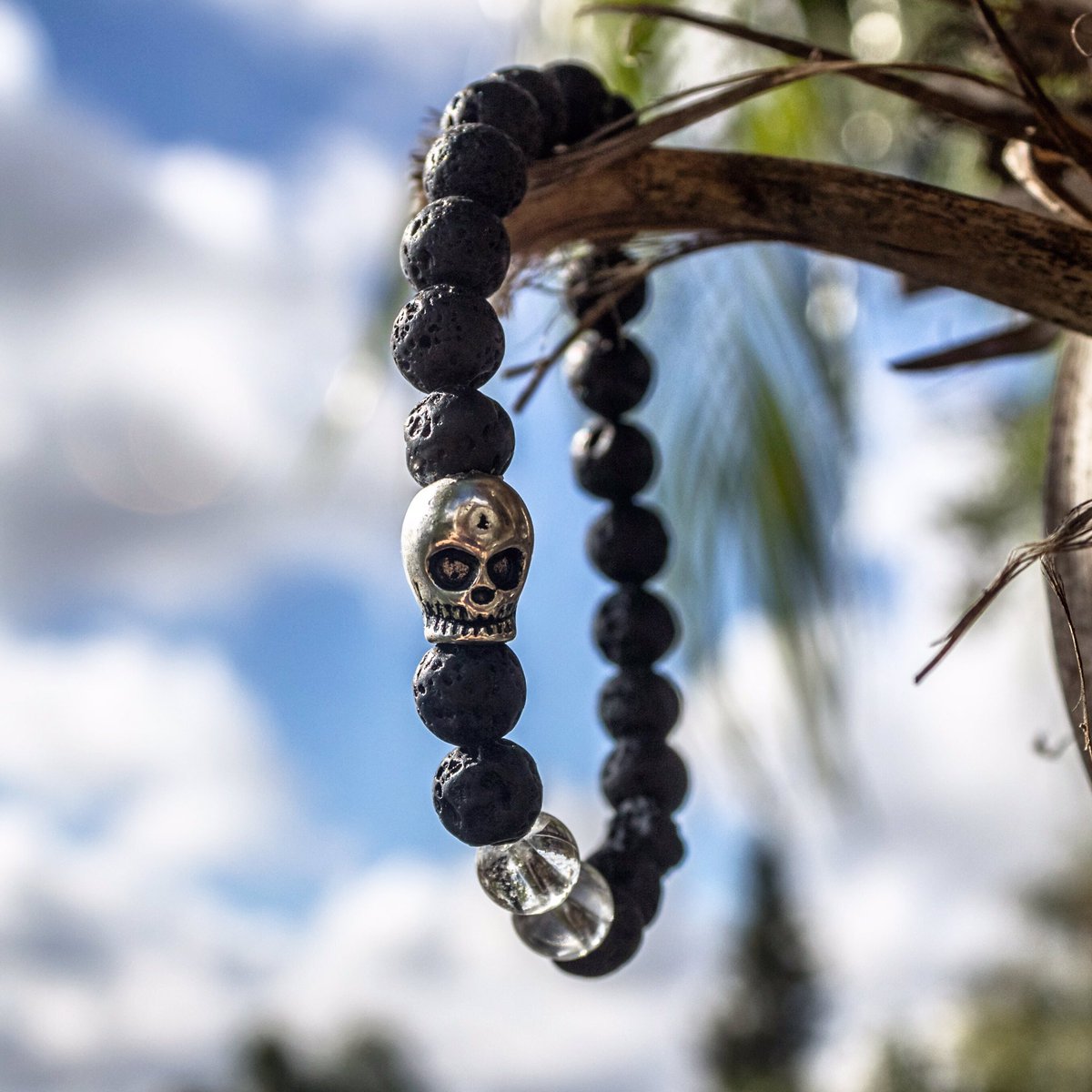 rsbco_'s tweet image. Perfect lava rock x skull bracelet just in time for Halloween #rsbco #bracelet