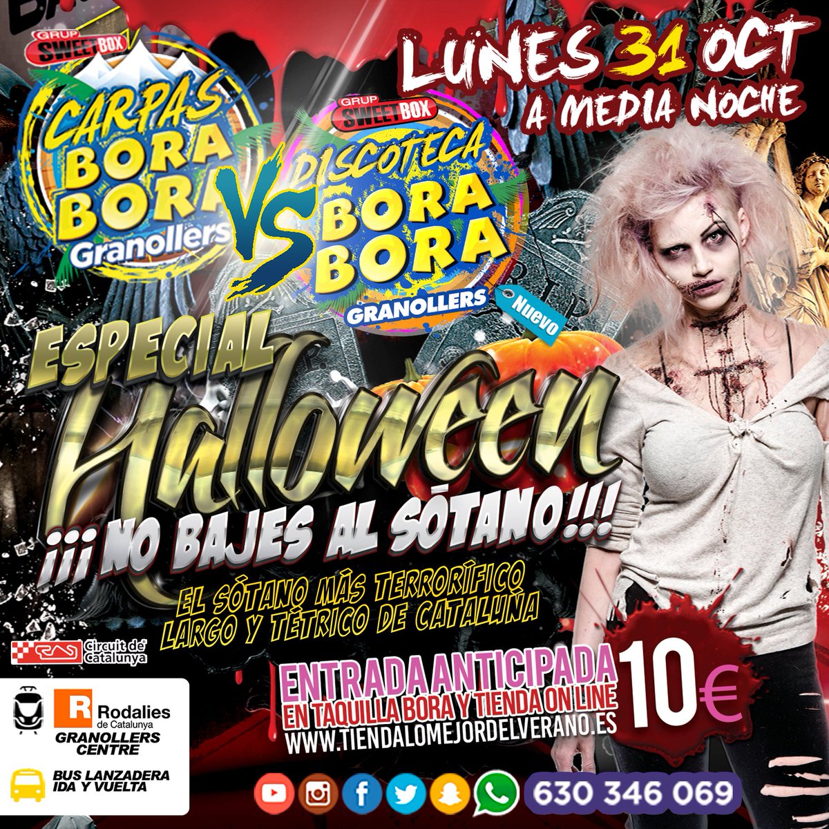 CarpaHouse's tweet photo. Halloween 2016 🎉🎃👻
en @DiscoBora Granollers
ENTRADAS ANTICIPADAS
Por sólo 10€ "sin comisión"
en: https://t.co/NziqPqJms8
COMPRALA YA!!! https://t.co/USShTotYiT