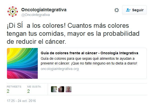 ¡Di SÍ  a los colores! Cuantos más colores tengan tus comidas, mayor es la probabilidad de reducir el cáncer.