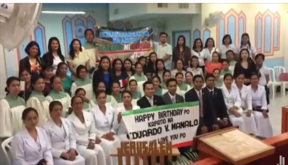 CarpioBuan's tweet photo. Pagbati mula po sa Lokal ng Jerusalem Israel District of Southern Europe.. Happy Birthday po 
Ka Eduardo V. Manalo.
#akoyIGLESIANICRISTO https://t.co/pEshXTVGH2