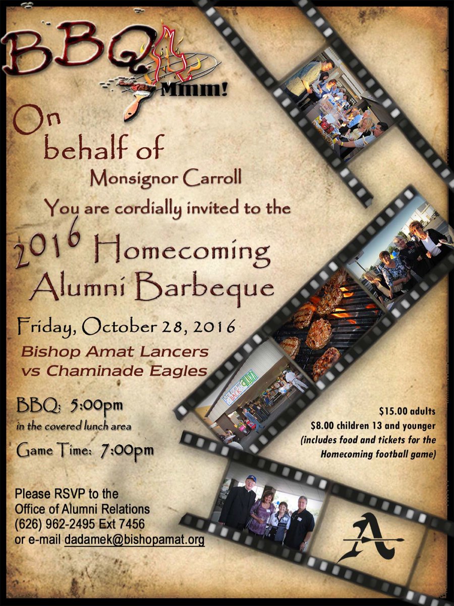 Homecoming 2016-Alumni get your tickets here for the pre-game BBQ and football game this Friday: secure.acceptiva.com/?cst=c4fc35