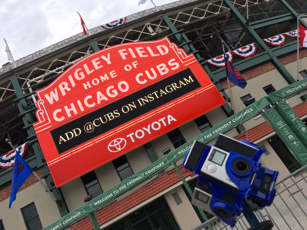 MediaTechBobby's tweet photo. Great time capturing some @Cubs #VR around #wrigleyville @GoPro @360_RIZE @AdobePremiere @Mettlecom @GTechStorage #GTECHVR #360video https://t.co/DyXM0J68Iz