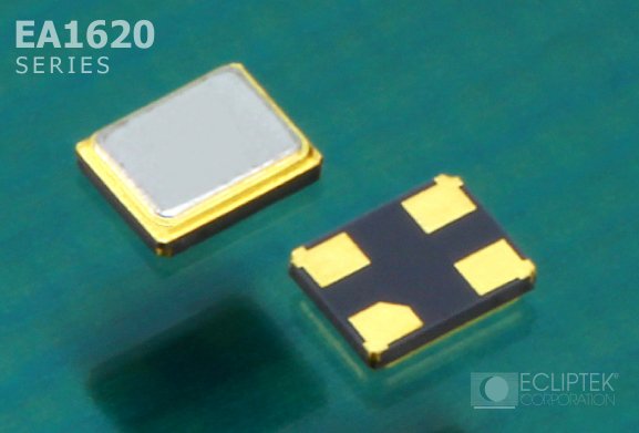 ecliptek's tweet photo. #Ecliptek New 10/10ppm, -40C to +85C OTR, 1.6 x 2.0mm EA1620 Series crystal, ideal for #connectivity, #wearables https://t.co/gImztIdZXe https://t.co/OjLaSjlBAY