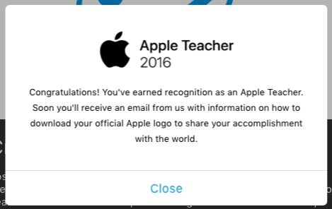 bethorlandogms's tweet photo. Thanks for the encouragement @tdstech! Feeling excited to join the ranks of Apple Teachers for 2016! Great day with MLTI Crew! #gorhamms https://t.co/p8Ry54WS0x