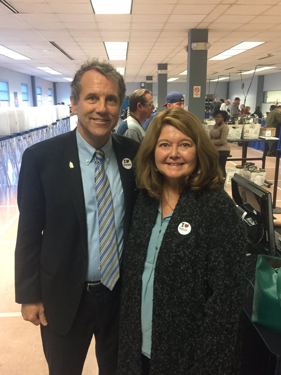 SherrodBrown's tweet photo. This morning, Sherrod and Connie cast their ballots during early voting. Don't forget to get out and vote! https://t.co/py9AoUilPx https://t.co/oEYQc79BtI
