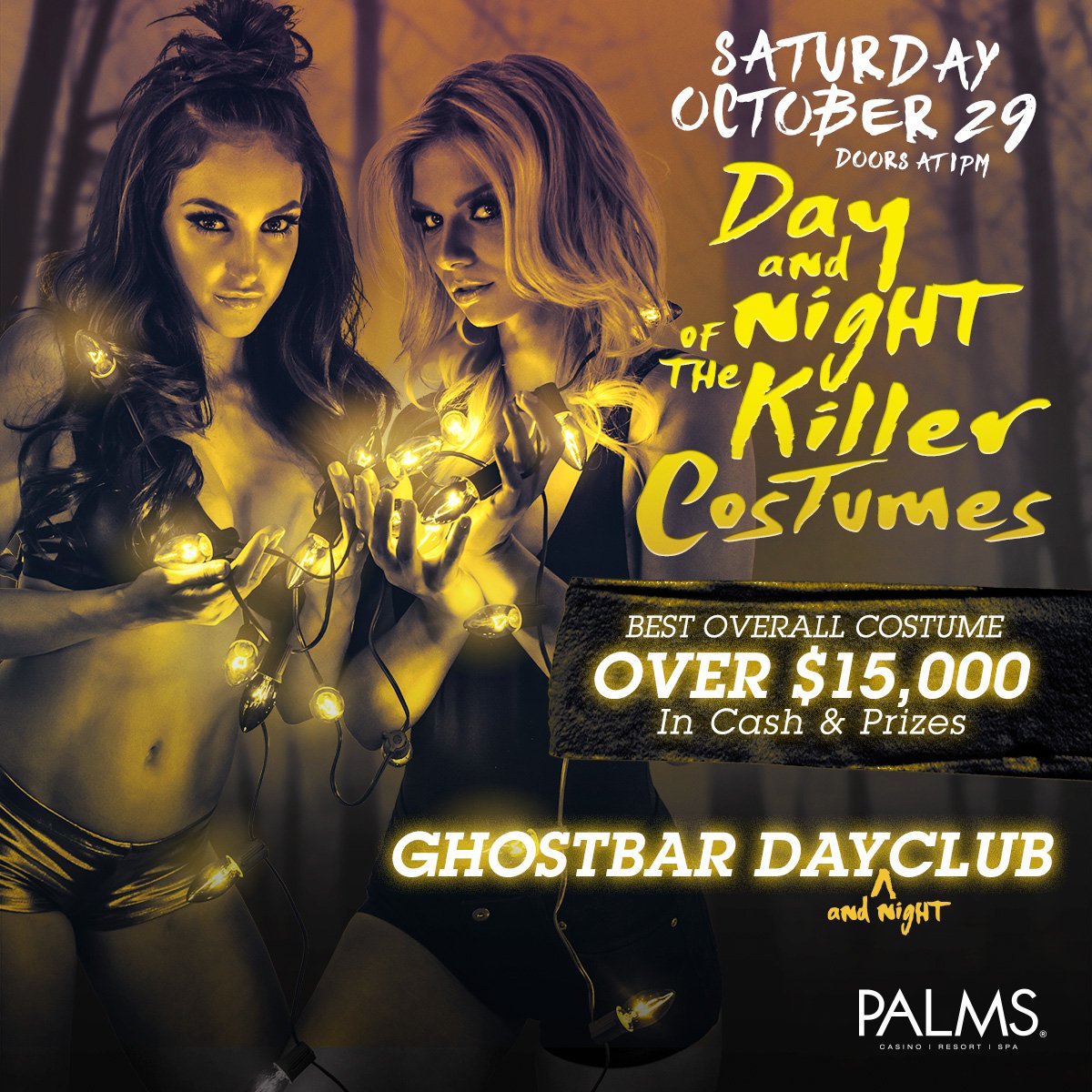 ghostbarLV's tweet image. Dress to Kill! Day &amp;amp; Night of the Killer Costumes Costume Contest this Saturday. Over 15k in cash &amp;amp; prizes. Rules: thepal.ms/Killer2016