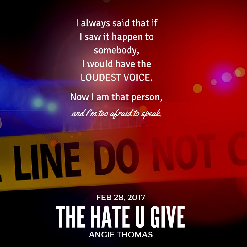 laurieannforest's tweet photo. THE HATE U GIVE (2017) #YA @acthomasbooks #importantYA https://t.co/oMNaIqmtFa