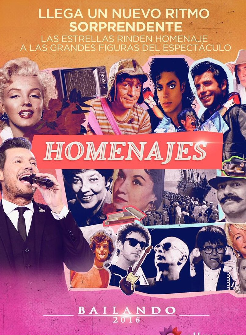 envivo_com's tweet photo. Hoy 22.30hs #ShowMatch llega un nuevo ritmo. #Homenaje https://t.co/b5ZyAqOpTU