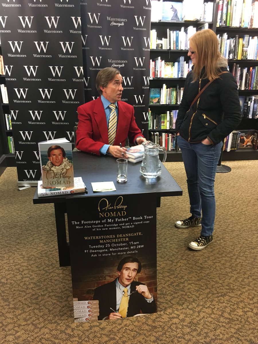 Red_Hol's tweet image. Had a cracking day today meeting #AlanPartridge thanks to @WaterstonesMCR Well worth getting up at 7am for! #Ah-ha!  #Backofthenet