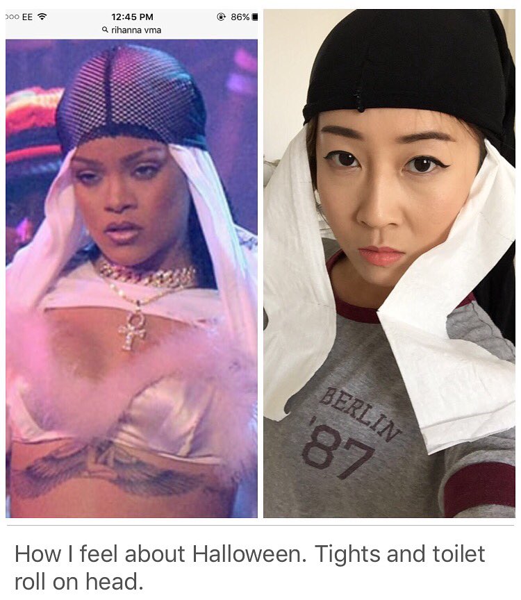 bubzbeauty's tweet photo. As someone who doesn't care for Halloween.... If I must, I'll just dress up as Rihanna from VMA awards....#nailedit https://t.co/S2XYfzGNY1