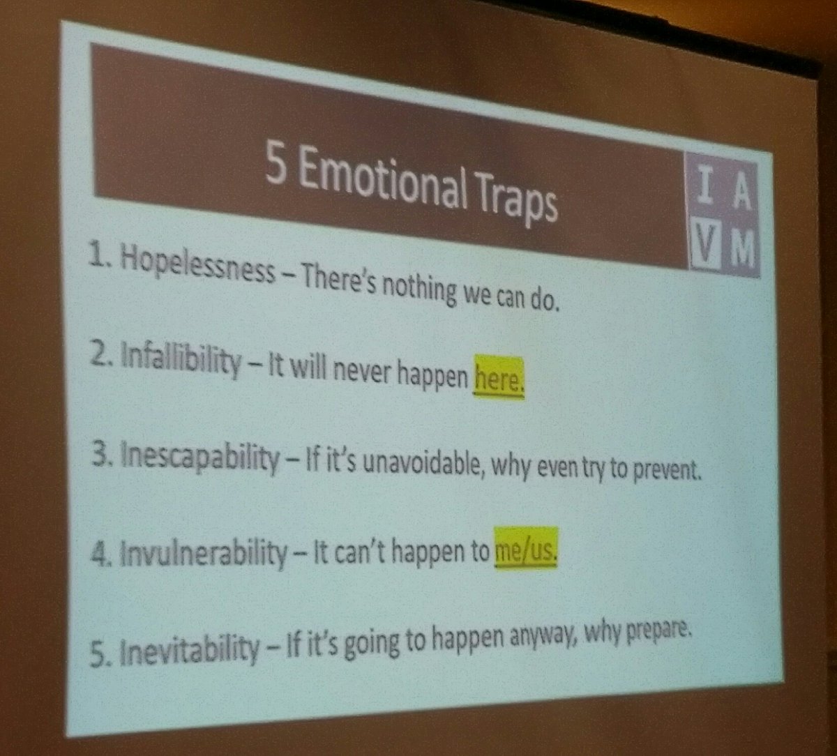 ALatta's tweet photo. "Plan and prepare, before it happens." Don't fall into these traps. 'Security Matters' presentation with @MPINewEngland @BostonMAHotel https://t.co/RK5pUpsG5z