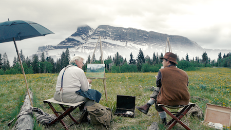 whererockies's tweet photo. What "drawing home" in Banff looks like. Don't miss the movie premiere at @LuxCinemaBanff Nov 2! #DrawingHomeMovie https://t.co/VoT526VGac