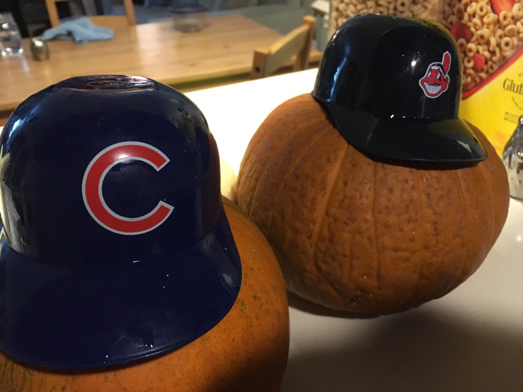 I've been collecting thes helmets on visits to ballparks for years.  Never thought these two would meet in the WS!