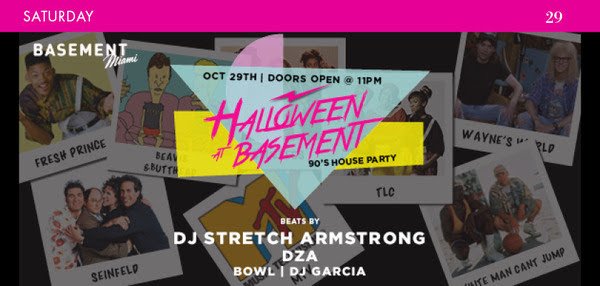EDITIONHotels's tweet image. Happy #Halloweek! @BasementMIAMI has a wild night planned — come downstairs and party like it's 1999 with us! ow.ly/MdZA305xabC