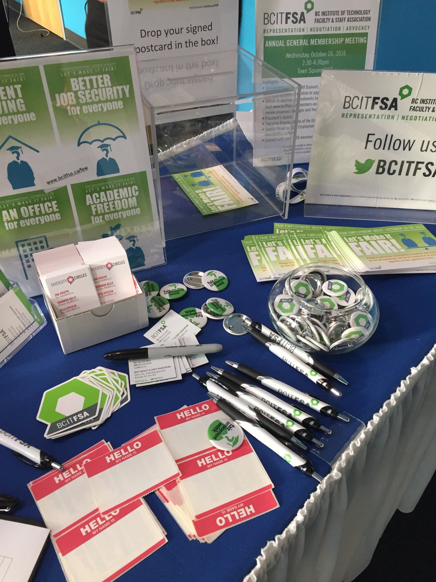 BCITFSA's tweet photo. All set up and ready to go for our #DiversityCircles and Fair Employment Week event. #letsmakeitfair https://t.co/5nr2UUIEsQ https://t.co/k5X6cImKza
