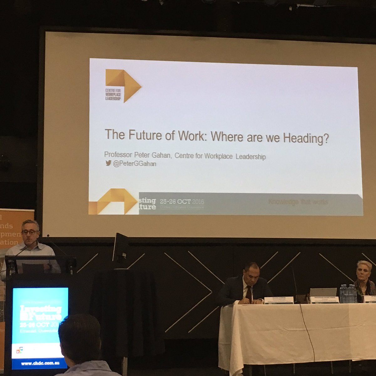 bradstallard's tweet photo. Great to hear @PeterGGahan on the insight on leadership at the Investing in our Future Conference #chdcorp #cquni supporting CH to grow. https://t.co/Cvsq3e0O6F