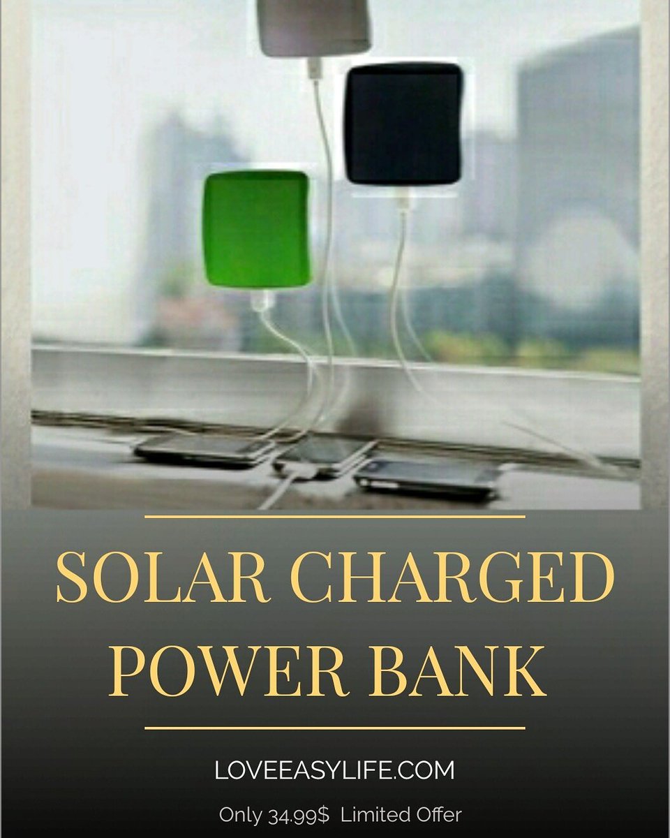 LoveEasyLife1's tweet photo. Check this out! Limited offer! https://t.co/L8lYpzsnu1
#SolarPowerBank #technology #Geek https://t.co/UYPNS6DVGH