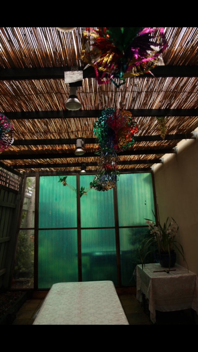 Dad: "A candle wouldn't blow out in here." The Succah he built 12 years ago still fits together like a perfect jigsaw. #bwtmag #jewality