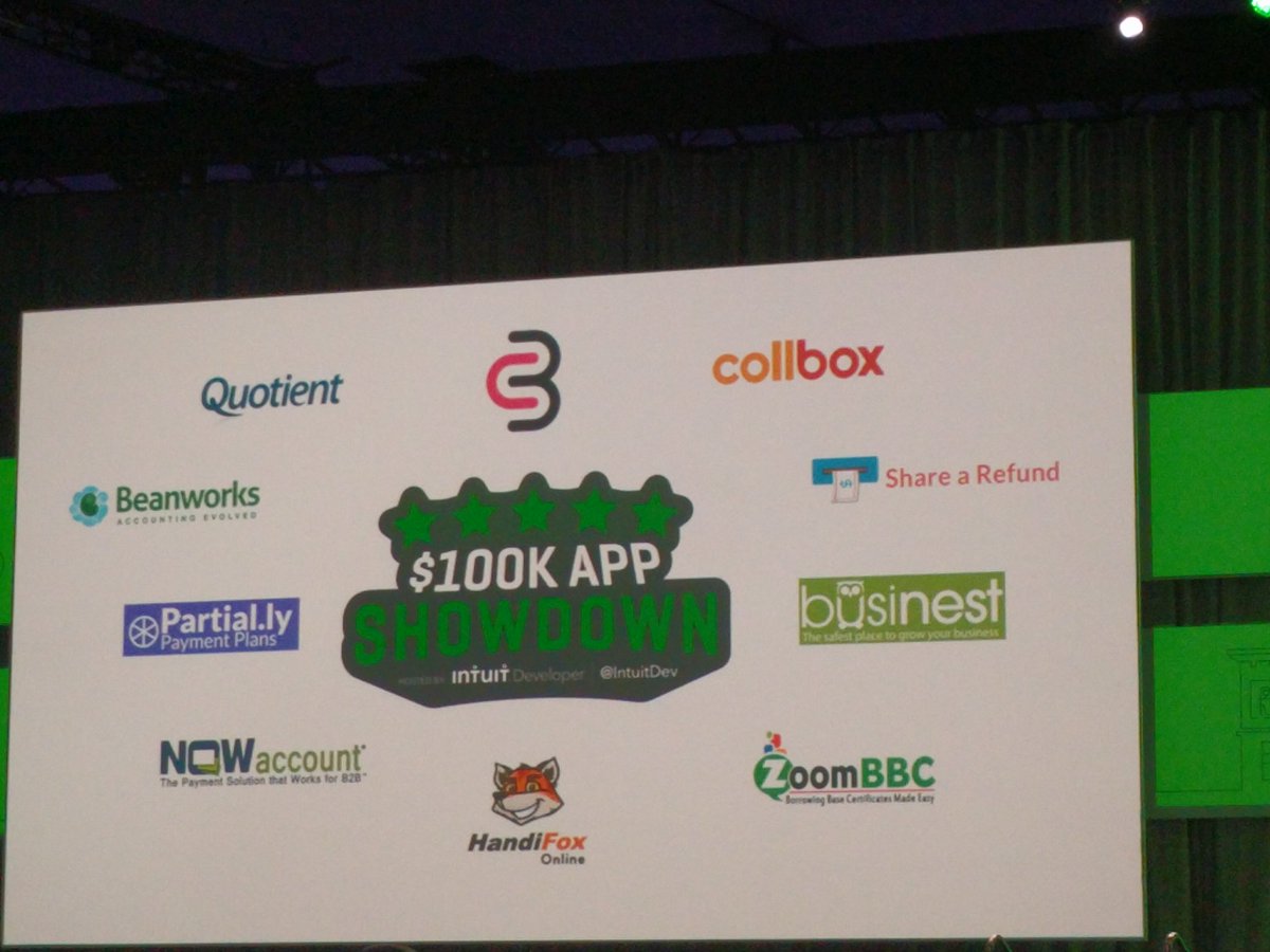manasmukh's tweet photo. $100K app showdown finalist .. #qbconnect mainatage https://t.co/E7L4Pj9I9V