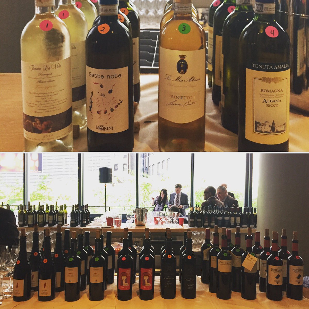 cvr_uswinetour's tweet photo. The full line up! 🍷🍷🍷🍷🍷🍷🍷🍷🍷🍷#romagnaSangiovese #sommLife #simplyitalian #cvr2016UDwinetour #NYC #romagnaAlbana… https://t.co/fcuBCXxEws https://t.co/2nG34Jcxvr
