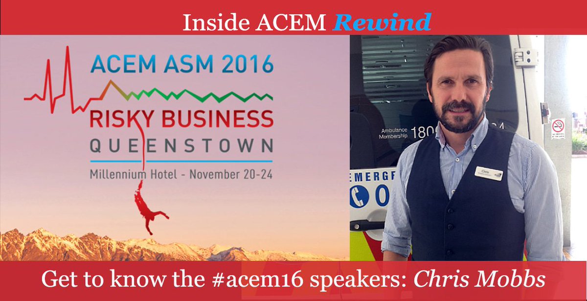acemonline's tweet photo. 4 weeks to #acem16! Get to know Dr Chris Mobbs, Chair of the Workforce Sustainability Session. #InsideACEM 'rewind' 
https://t.co/lsbhSCtMHl https://t.co/zb9q99iTNw