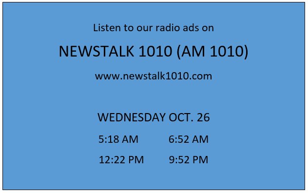1010 Newstalk is running our ads this week. Listen in for yourself! <a href="/Kathleen_Wynne/">Kathleen Wynne</a> <a href="/StevenDelDuca/">Steven Del Duca</a> @Michaelharrispc <a href="/OPP_News/">Ontario Provincial Police</a> #onpoli
