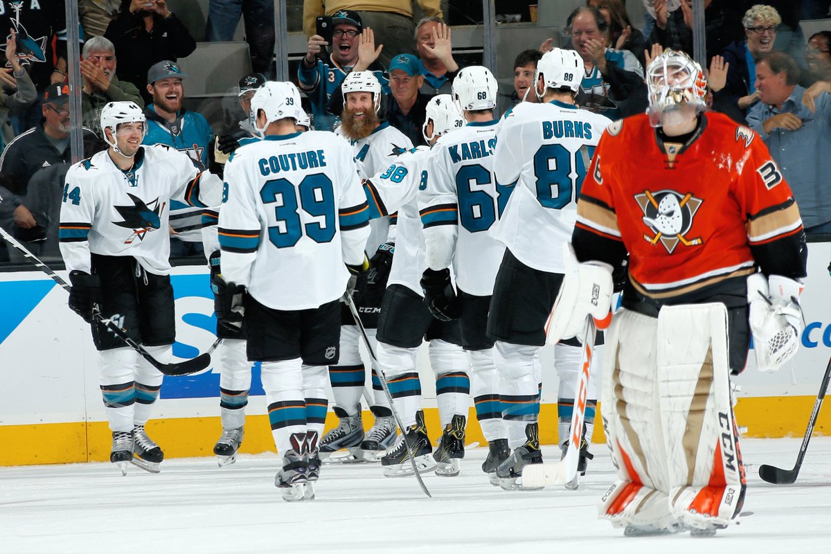 FINAL (OT): @SanJoseSharks (2) - @AnaheimDucks (1) Recap: atnhl.com/2feecFI #ANAvsSJS https://t.co/llviNmbcdK