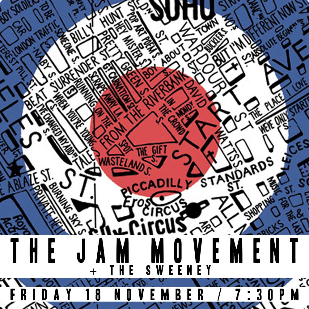 twforum's tweet photo. Friday 18th November @JamMovement1 #SingALong #Dance with support from The Sweeney £10 https://t.co/eOxkotmx8Q https://t.co/zNfUzDLedl