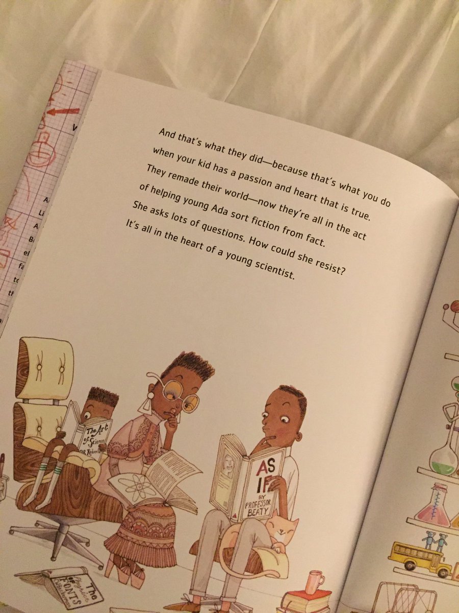 Reading to our twin girls (not even born yet!) before bedtime about the strong, capable girls they'll become one day. Love this book.