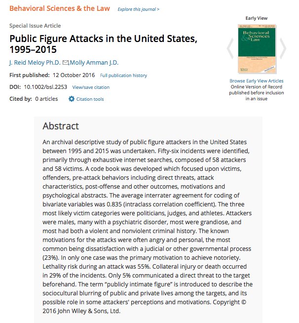 IAFMHS_Student's tweet photo. #CATAP2016 Melloy key points: (1) hx of crime, (2) judges & athletes, (3) dynamic retaliation & survival, (4) "publicly intimate figures" https://t.co/71ZMYA5KgX