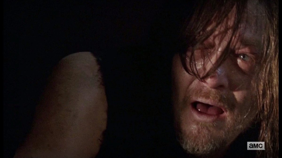 TheHeathWD's tweet photo. It could be me, but Daryl truly looks like it hurt him more to watch Glenn die than to see Merle as a walker.

#TheWalkingDead https://t.co/8yQREJsvm4
