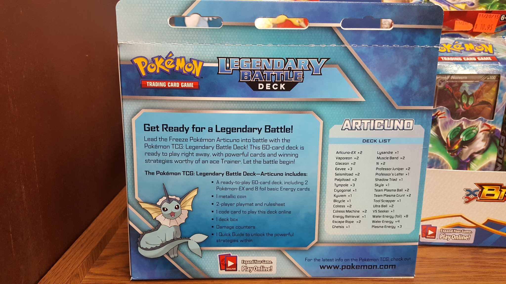Legendary Battle Deck - Articuno EX - PTCGO Code – Card