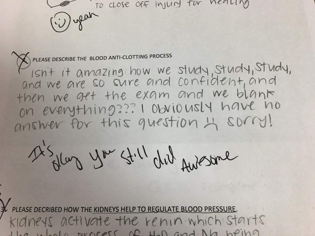 Nurseschoolmeme's tweet photo. It's ok... You still did awesome! #nursingschool #nursingstudent #testfails #nursingstruggles https://t.co/MJjZ8mTMdM