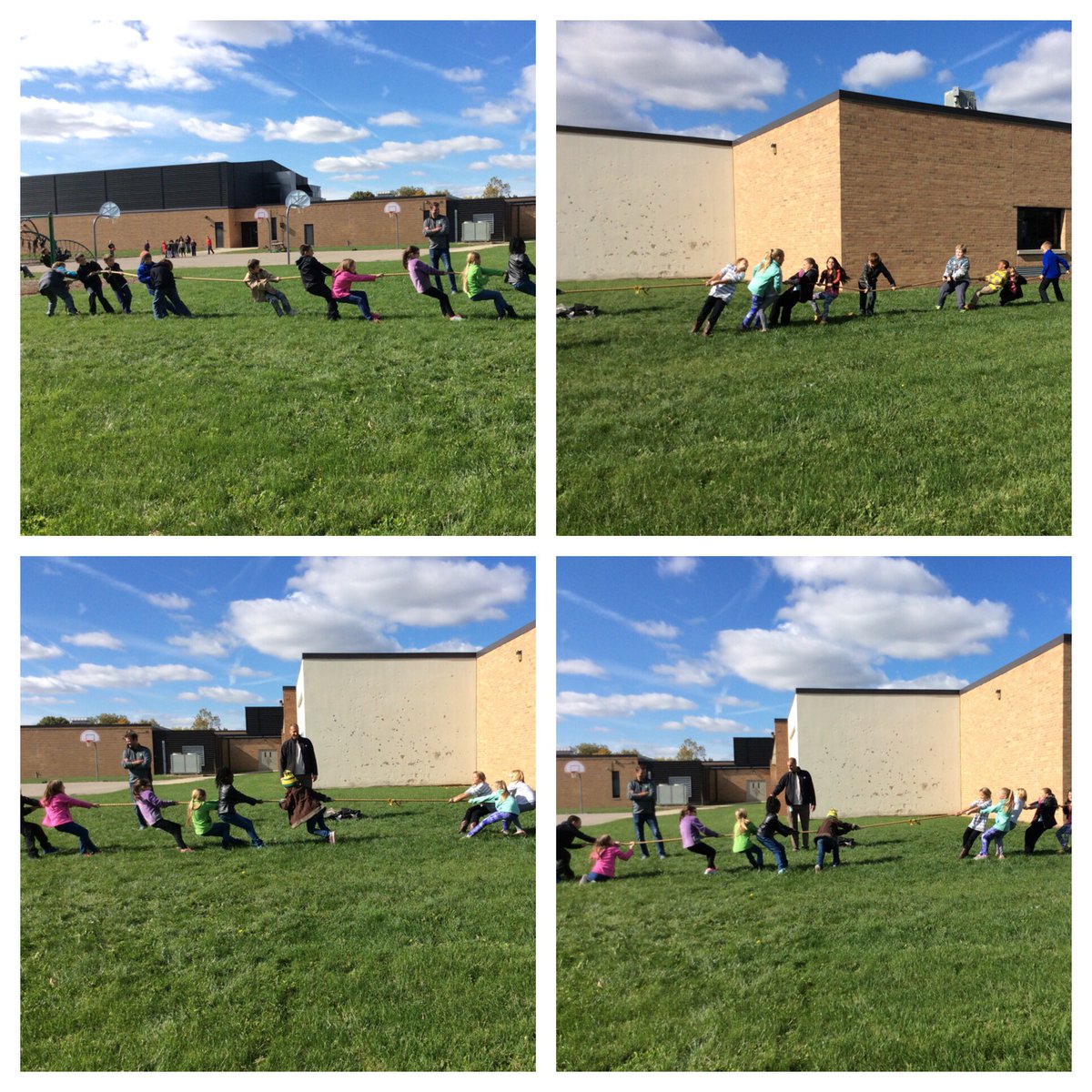 MrKryksclass's tweet photo. Learning about force with pulling the tug o war rope. We created balanced and unbalanced forces depending on the teams. #warh https://t.co/22VqtHhYfy