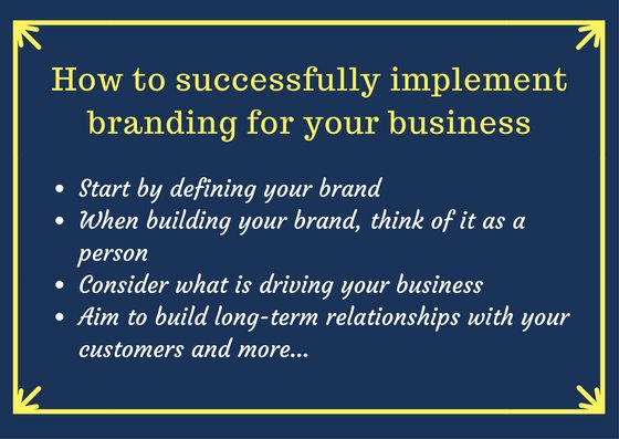 MyPromotionsAUS's tweet photo. How to successfully implement #branding for your business, there are some points in the image. https://t.co/uPgpR1tfH5