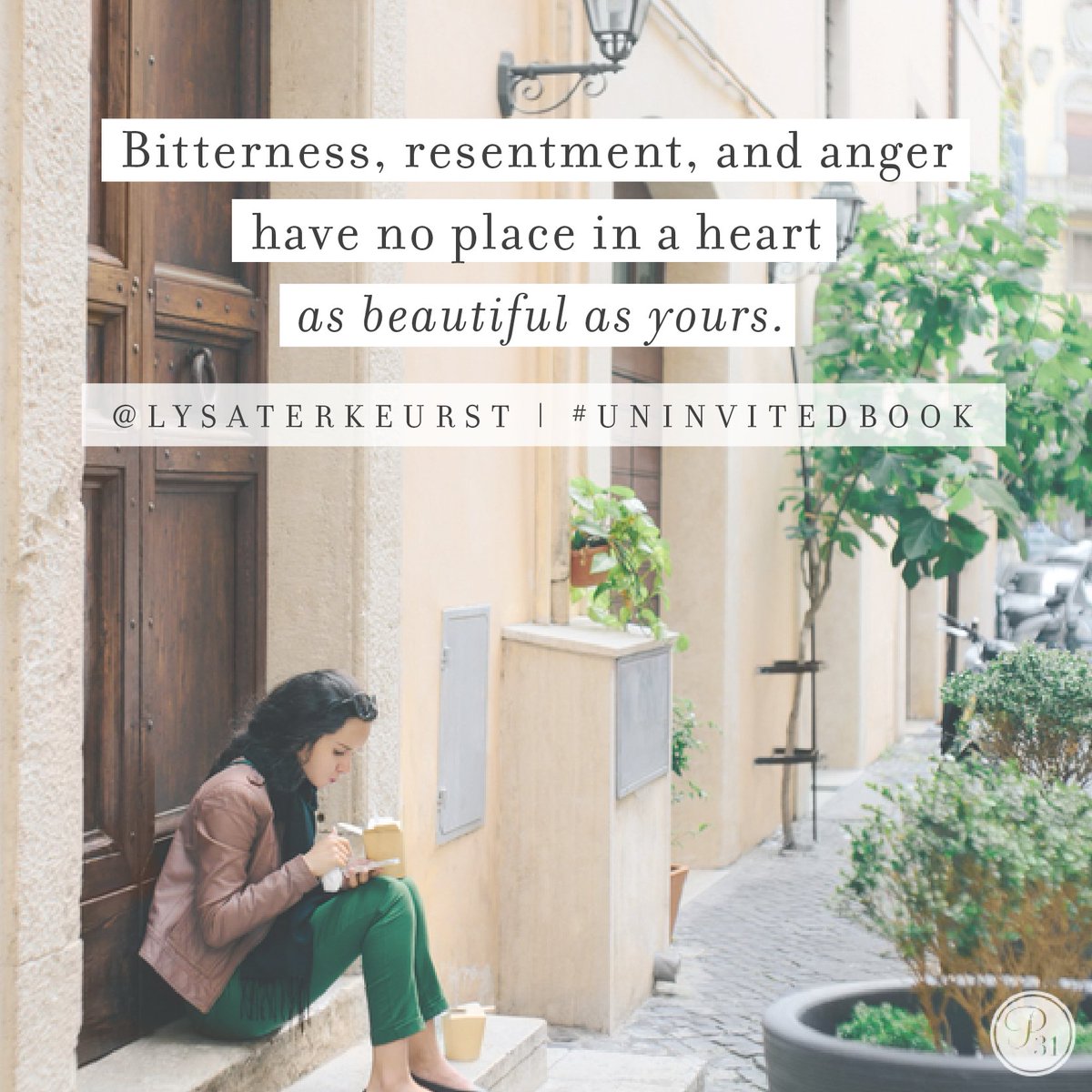 Proverbs31org's tweet photo. Resistance and bitterness cuts off our potential to grow into the person we're designed to become. | @LysaTerKeurst https://t.co/b4L4L4XcKD