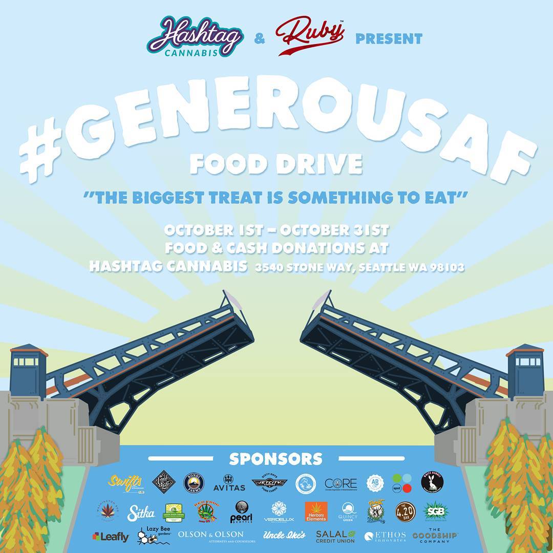 SeattleHashtag's tweet photo. Seven days left to donate canned goods or pet supplies &amp; get 10% off! #generaousAF https://t.co/k3aNx8aF0n