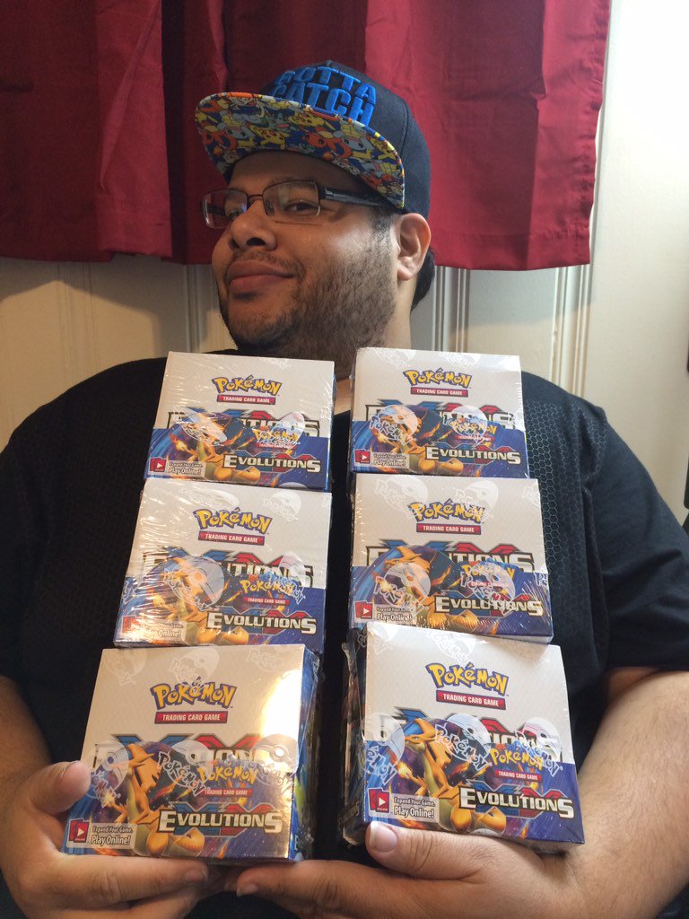 LuxBall23's tweet image. We decided we will be giving away SIX sealed booster boxes of XY Evolutions in our next 1,000 pack opening &amp;lt;3