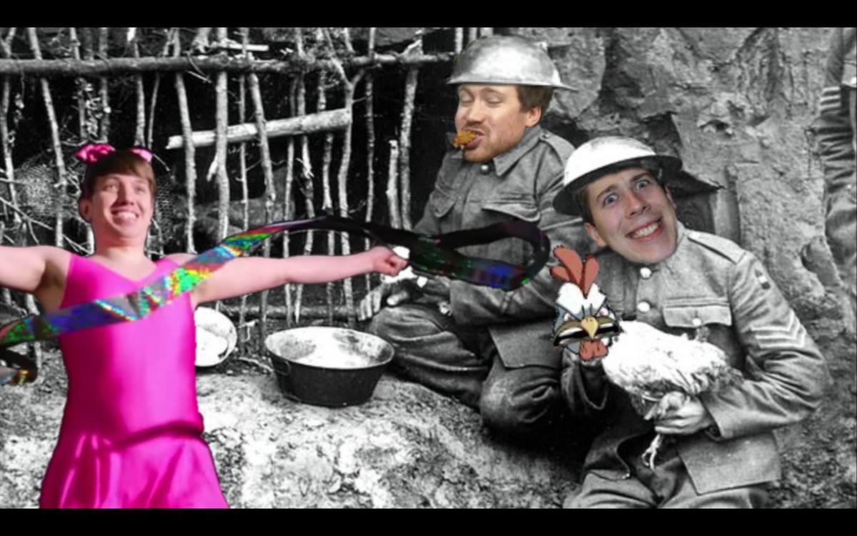 scrotimouse's tweet photo. @hat_films (Attempt Butter) Trott entertains Britain's finest as they chow down on some Monster C**ks. #HatWar https://t.co/xbcTuMnVyZ