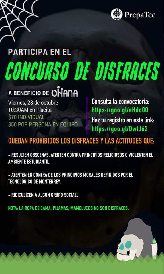 OhanaCEGL's tweet photo. ¡Chicos! Les recordamos que este viernes es el concurso de disfraces a beneficio de Ohana. Va a ser en placita a las 10:30!! 🎉🎉🎉 https://t.co/bCmQGNiVMU
