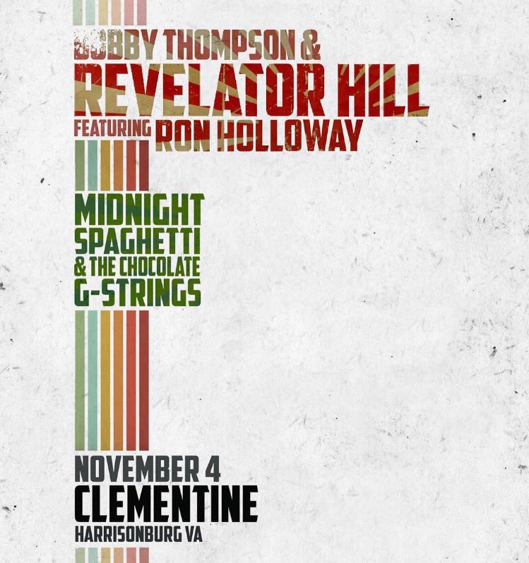 root9records's tweet photo. Excited to announce @MidnightSpag & Chocolate G-Strings added to bill โข
Fri Nov 4 @ClementineCafe w @RonHolloway โข #MidnightSpaghetti https://t.co/tyUFSISFf5