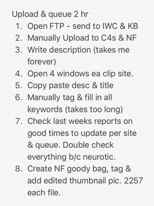 Making clips is *easy*not a real job*doesn't take long* really? Here's how I make A clip (per clip) idk<a href="/tag/femdom"class="tags"><span>#femdom</span></a><a href="/tag/mindfuck"class="tags"><span>#mindfuck</span></a><a href="/tag/joi"class="tags"><span>#joi</span></a>