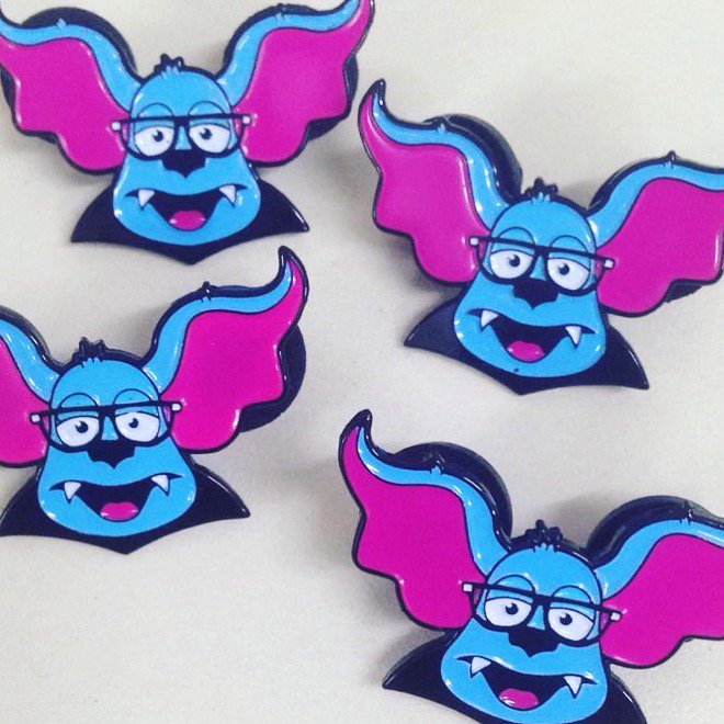 Batly pins will be shipping soon! #eureekascastle
