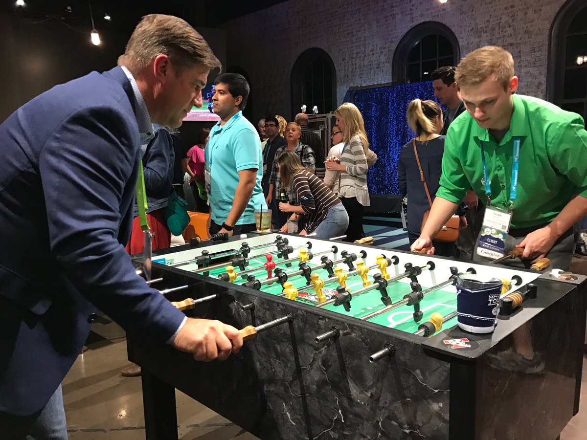 Tyler wins the first annual Connections foos ball championship!  #OneTeam <a href="/CornerstonesKC/">CornerstonesKC</a> <a href="/netsmarttech/">Netsmart</a>