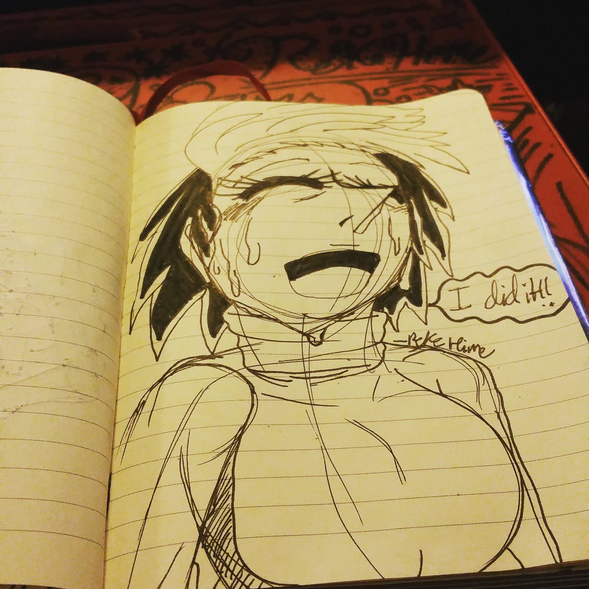RekeHime06's tweet photo. #inktober #onehoursleep #champ #selfportrait #gymworkout https://t.co/PG05HcEDbV