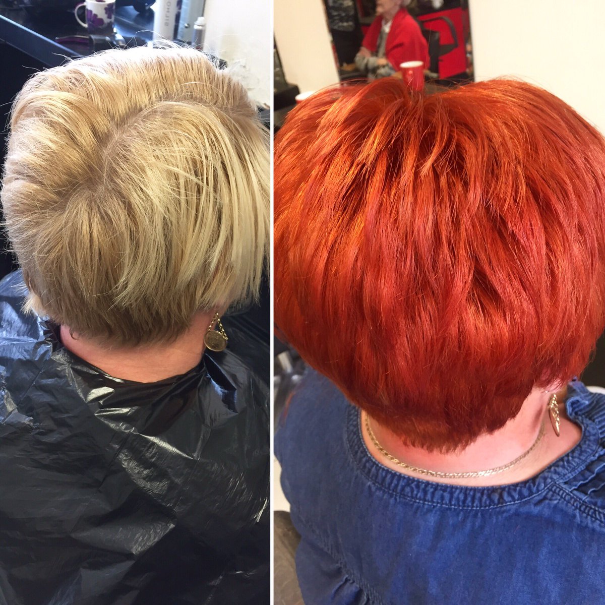MeeeshellsHair's tweet photo. Big colour changes = happy clients which = happy hairdressers 😍 #copperhair #hair #autumn #meeeshells #Middlesbrough #salon  #UTB https://t.co/X2M4SdEROq